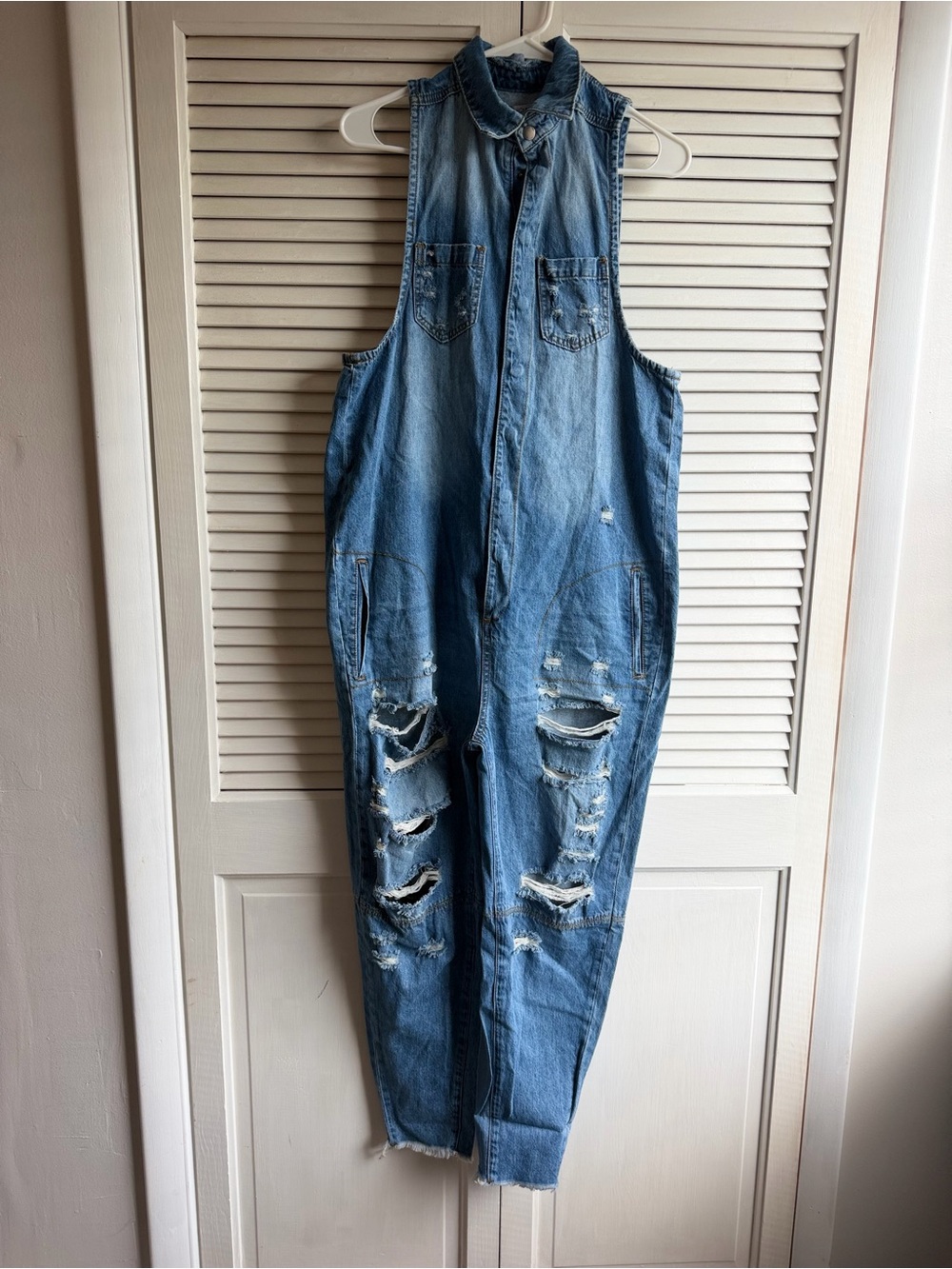 Fashion Nova - I can hang denim jumpsuit NWT